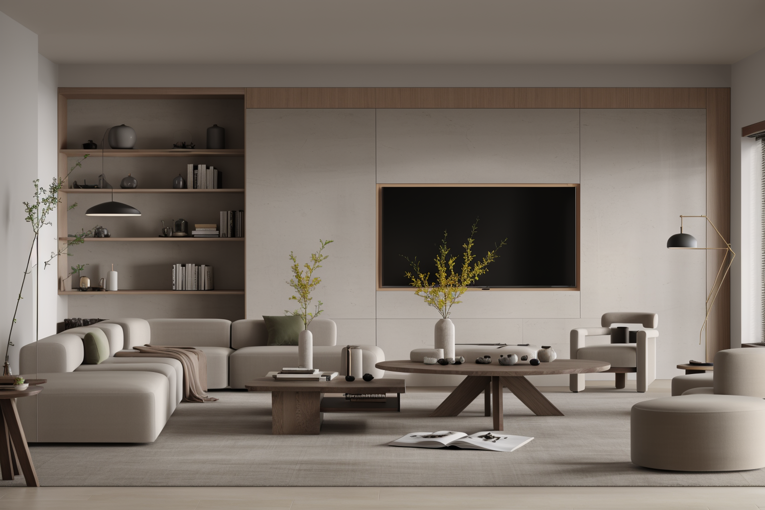 best quality, masterpiece, Interior design, ohty_wabi-sabi, <lora:ohty_Wabi-Sabi_V2-000006:0.75>,livingroom,  <lora:add_brightness:-1>