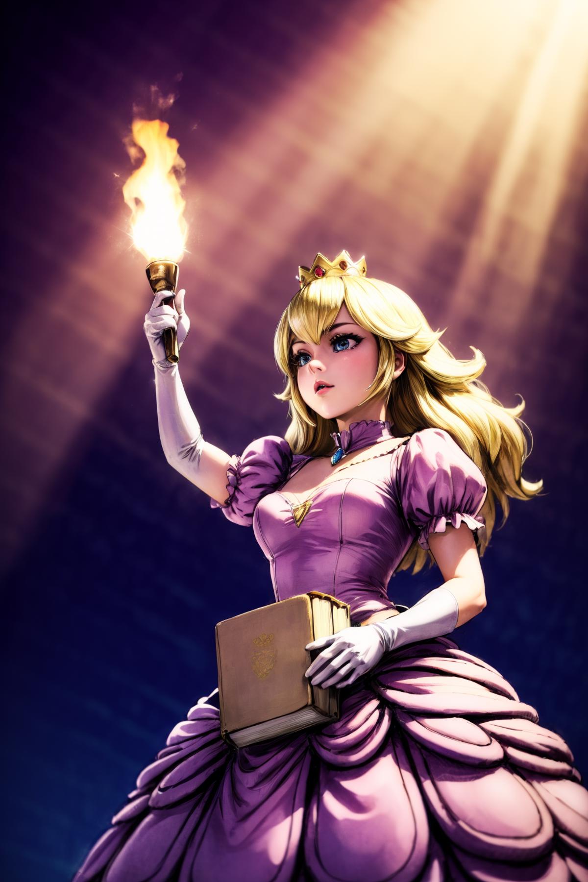 Princess Peach (ピーチ姫) - Super Mario Bros - COMMISSION image by cfchang