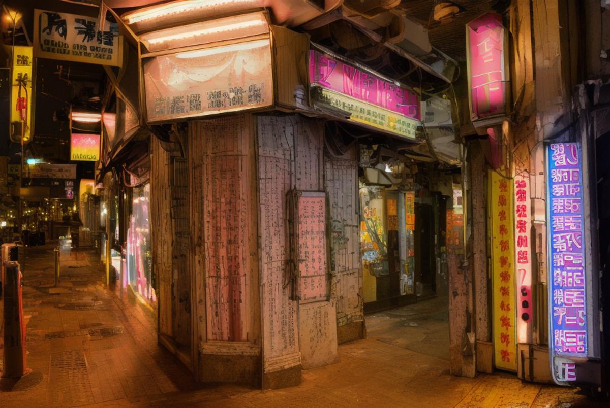 香港の色情按摩店の入口（油麻地付近）/Entrance of Hong Kong(Yau Ma Tei eria) sexual massage parlors. image by yukanosimi
