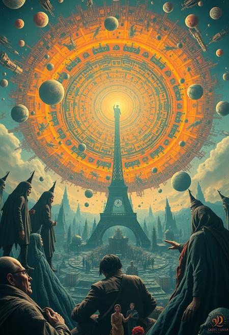 "salvadore dali, octocore, fusepunk, petrol colored, tuba, illusion,  limitless, pale, chaotic, ultra detailed, cinematic  "