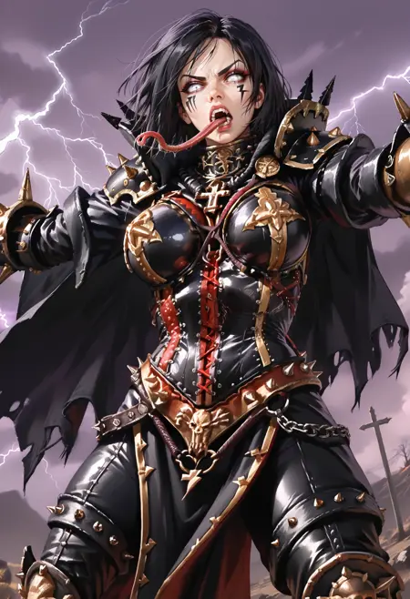 [Pony] Miriael Sabathiel, The Chaos Champion of Slaanesh - Warhammer 40,000
