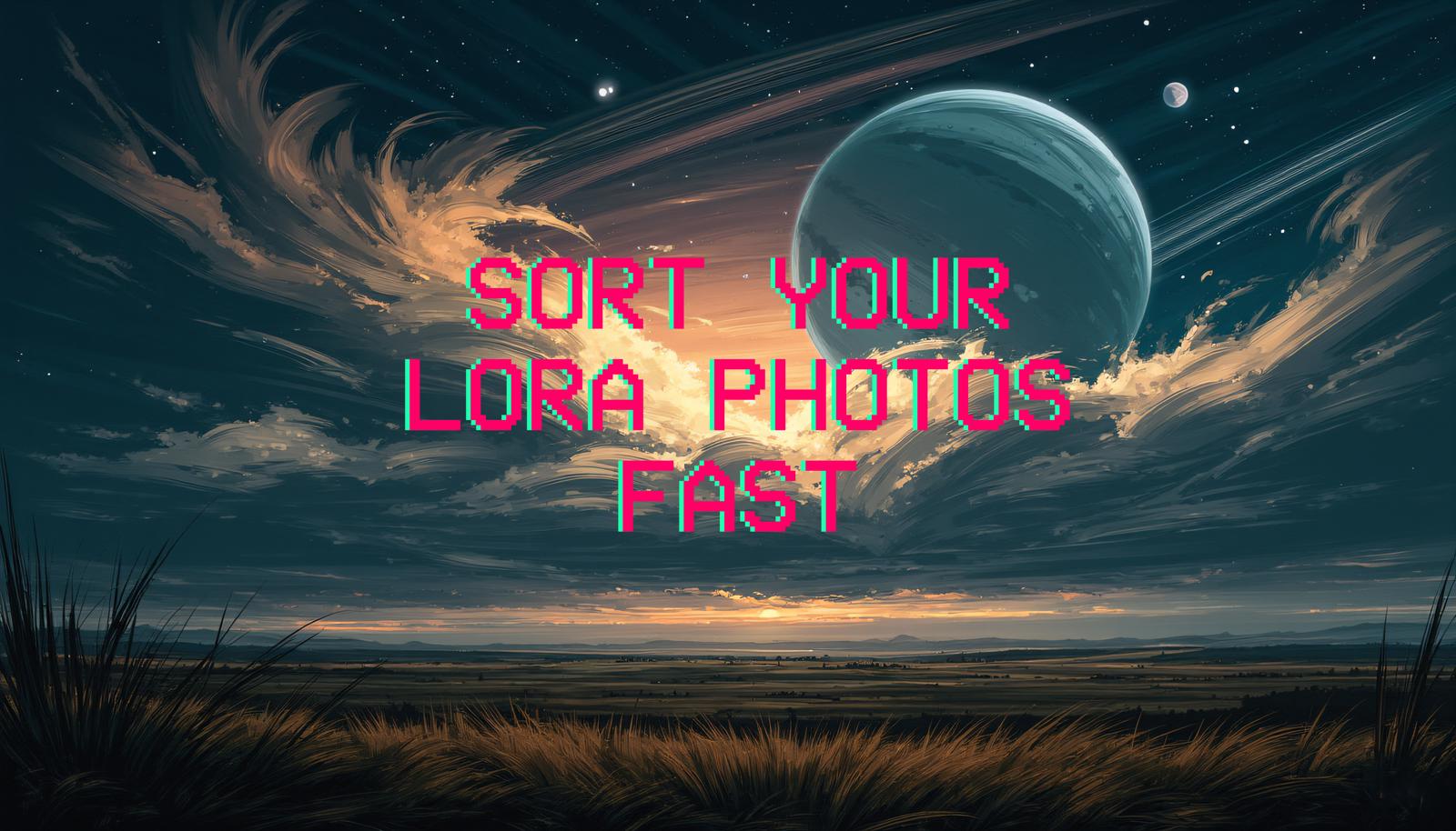 Program for LoRA image sorting