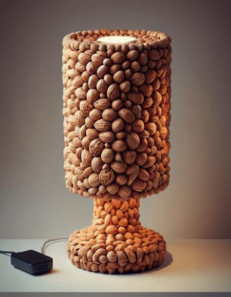 bedside lamp nutstylesnut <lora:NutsNutsStyleXL:1>
