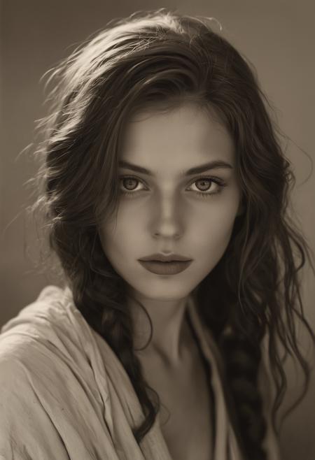 safe_pos, masterpiece facial portrait <incredible realism, face focus, intimate close up, very near her beautiful face, in love>, photography <kodak portra> by wildly artistic photographer <(george hoyningen-huene), (filippo sano), best, award-winning>, the most beautiful 20 year old girl <sexy jedi> ever in a dramatic expression: stoic, looking down and artistic self-embraced composure, back-to-wall<adobe bedouin sci-fi>, her face<by casey baugh> is gloriously pretty, she has sexualized large breasts<perky, braless>, her elegant long hair wraps about her face in the most flamboyant and expressive hairstyle, detailed skin<goosebumps, realism>, sun tanned skin contrasts against the bright background, dramatic lighting