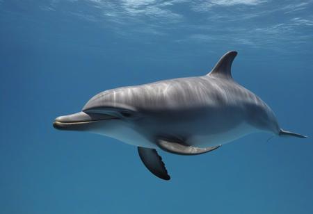 dolphin, underwater view