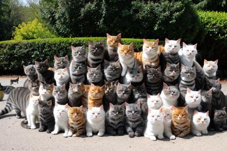 piles of cats