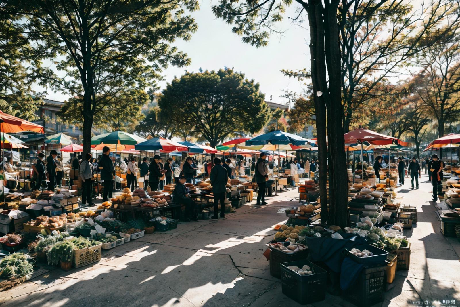 Shijing Morning Market image by ruanyi