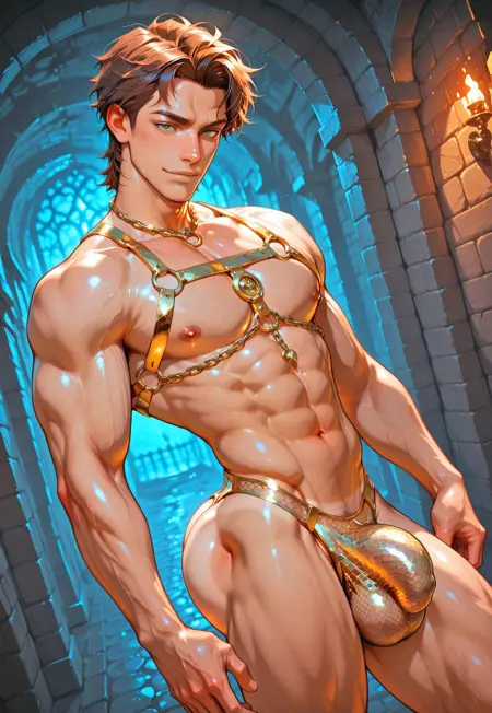 Gold Chain Outfit - Mesh - Chainmail Clothes