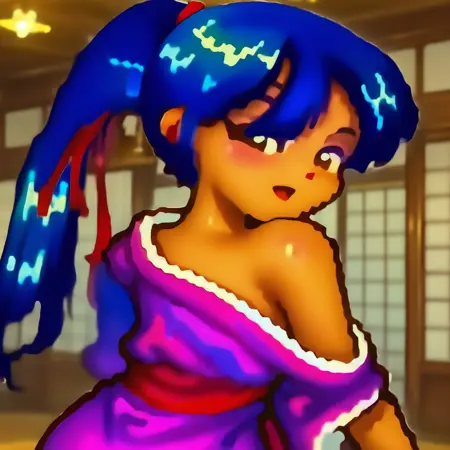 SFCがんばれゴエモン ステージ6 山城 さゆりちゃんshow さゆりちゃん  Ganbare Goemon SFC Six-Stage Yamashiro. Sayuri-chan show. Sayuri-chan