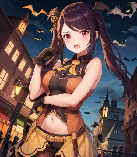 night sky, halloween, (Jill:1.2), (wa2000halloween:1.1), (twintails:1.2), 
<lora:Jill:1> <lora:Wa2000Halloween_Costume:1>