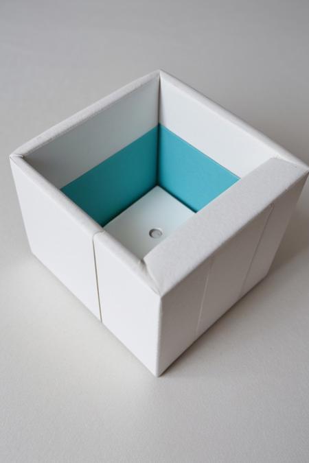 white cube, modernist, orthogonal view, box,  masterpiece, best quality, very aesthetic, absurdres, mini, macro photo,