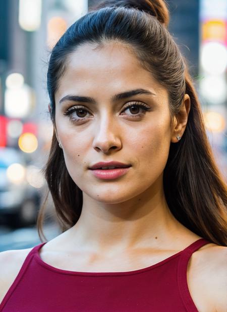 photo of sks woman, pale skin, working class in new york city, upper body, detailed skin, 20 megapixel, canon eos r3, detailed skin, detailed, detailed face, <lora:lora_salma_v1_from_v1_160:1>