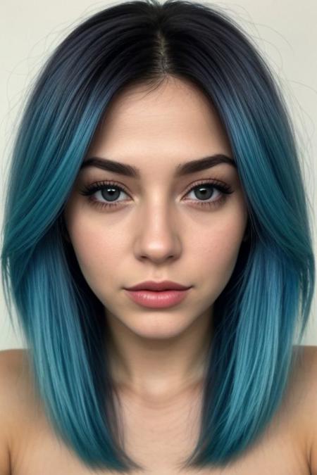 Mulher olhos azul cabelo logo loiro amarelo