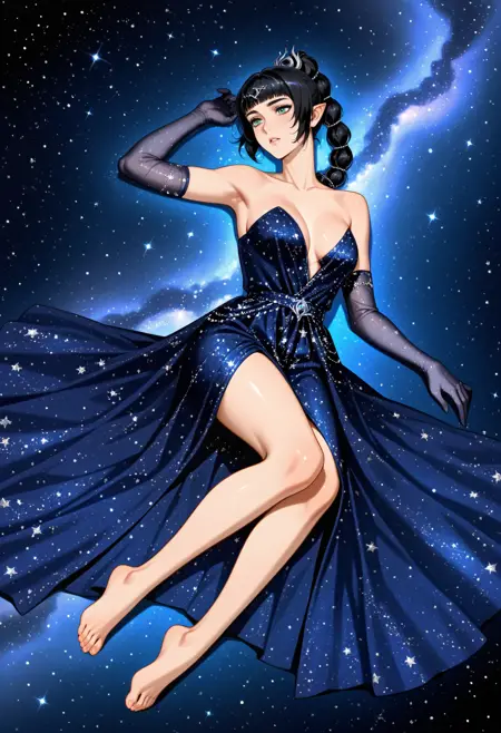 Midnight Flâneur Dress