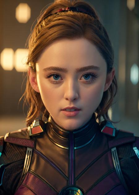 ((masterpiece)), (best quality), perfect anatomy, highres, detailed, (8k), photorealistic,  best quality, ultra highres, 
kathrynnewtonv1, 1girl, solo, brown hair, realistic, bodysuit, science fiction, ponytail, lips
<lyco:kathryn_newton_lycor_02-000003:1.0>