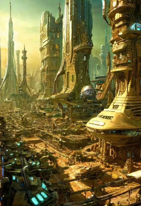 (An imaginary picture of the reappearance of future civilization:1.6),great lighting, OverallDetail, junkworld, BadDream, FastNegativeV2, elven architecture,  2077_Style,
(future civilization, future street, future buildings, future vehicle:1.6),
(circuit board:1.5)
(lots modern design housing on the spacecraft, masterpiece:1.5), future_urban, future_skyline,
(large file, super realistic, 4k, 8K, 16k, FHD, HD, VFX , perfect, photograpy, construction sales photograpy, Interior design, super high resolution, cinematic photography:1.2),   
(extra long shot, wide-angle lens, POV, DOF:1.1), 
(creeping fogs, dust shining in the light:1.4),
(amazing, mystery, Spectacular, Luxurious, elegance, perfect design, harmonious color:1.1),
(nion light, tron, Signboard light box | Advertising screen | TV wall | Neon advertising:1.4),
fashion design, Modern, Modernism, mystery, Spectacular, Luxurious, elegance, perfect design,
(industrial:**|mechanical:**|gritty:**|metallic:*|sci-fi:**|future:**|Organicism:**_style),
[Metal|Leather|Flash|Neon|Glass|Screen|carpaint_Detailed Texture: 0.7]
[[urban landscape:**|moon:**|nature landscape:**:|changeable cloud:**]:0.75],
[skyscraper:**|building:**|viaduct:**|future city:**|MRT:**|park:**|neon sign:**_urban landscape::0.85],
(blurred background:1.4),
[(background, more_details:0.3), (more_details:0.6), (more_details:0.8),
(more_details:1.2):0.65],