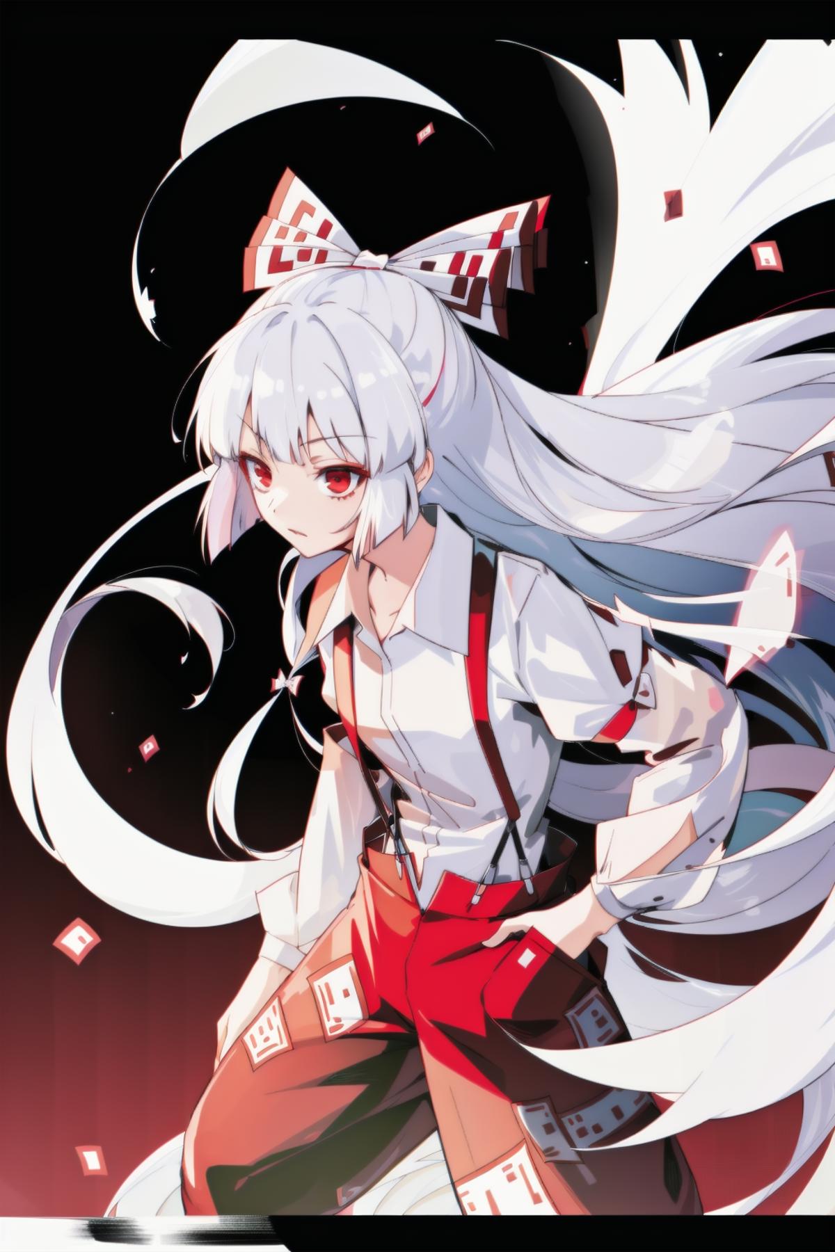 fujiwara no mokou (touhou) 藤原妹红 东方project image by misspixel