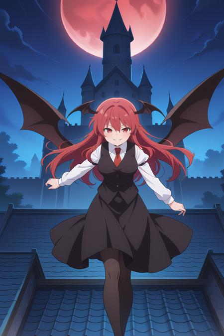 Koakuma (Touhou Project), Koakuma (Scarlet EX) & Koakuma (Compendium of Advanced Magic) Illustrious V1