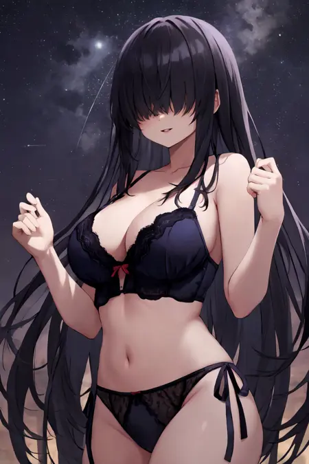 Hair over eyes | Lycoris | Hair Style