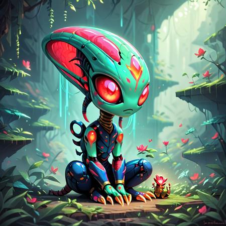 Colourful Alien Style V1Illu Colourful Alien