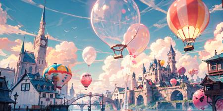 (masterpiece:1.2), best quality,fantasy,
giant pink balloon,cities floating on balloons,magnificent clouds,pink theme,
 <lora:UE_20230717224732-000003:0.6>