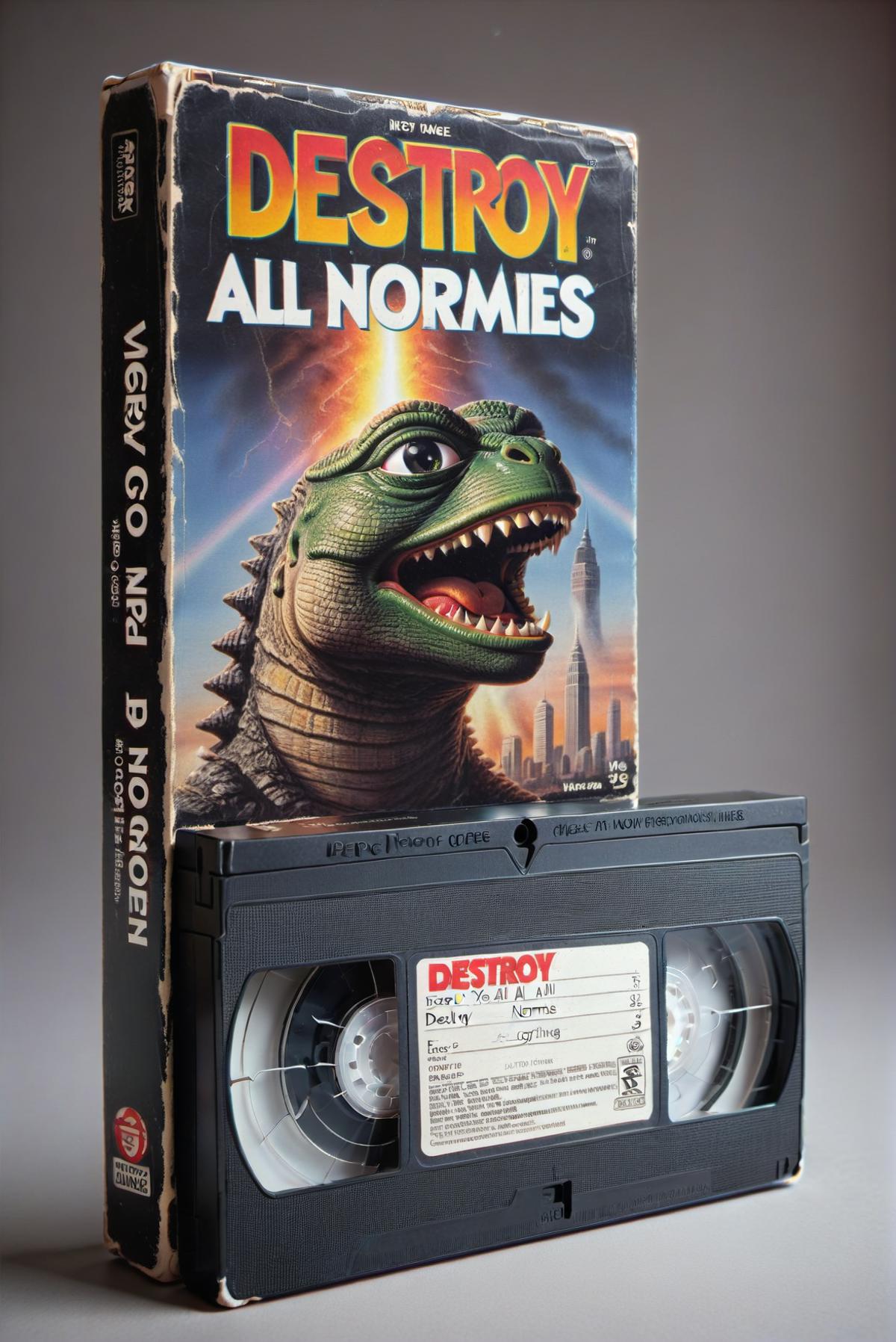 Destroy All Monsters VHS Tape and Book Cover