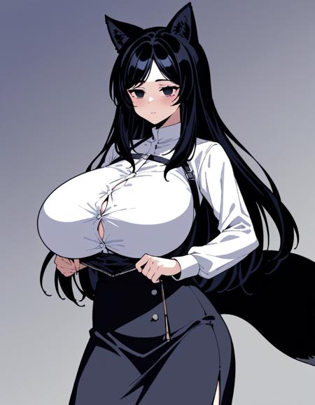 Mabinogi-Milesian(Pony, animagine v3) v6(black fox girl)