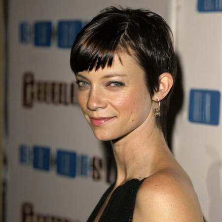 amysmart a beautiful woman with a crew cut hairstyle with black fade hair and bangs!!!!!!,