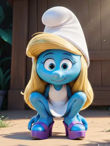 Smurfette PonyDiffusionXL/illustriousXL