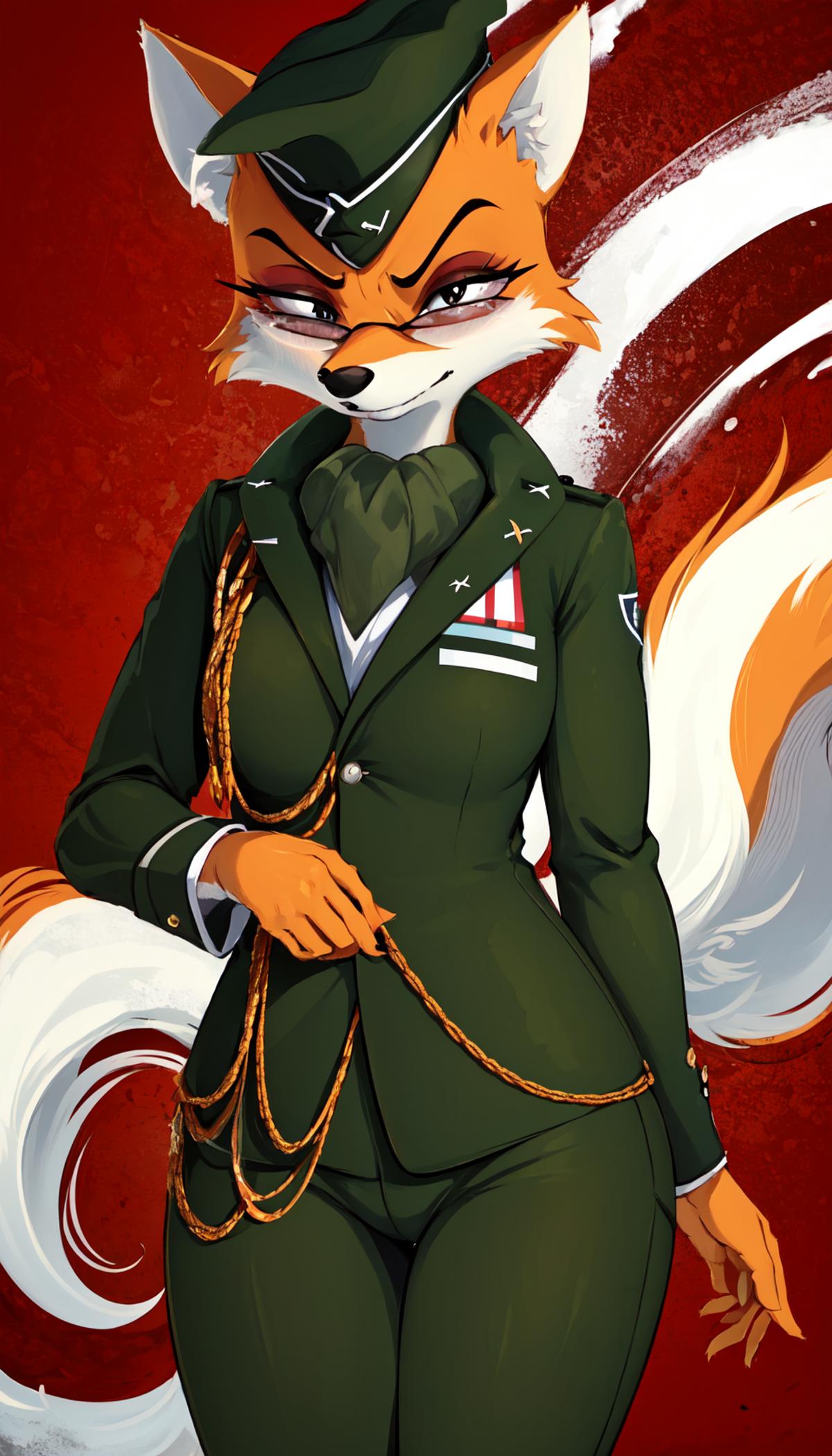 LoRA || Lt. Fox Vixen || image by Gwess