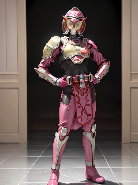 MarikaRider boots,power armor,pink footwear,loincloth,rider belt,bodysuit,belt,armor, helmet