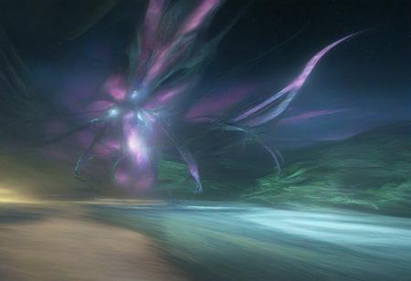 Ultrarealistic. sharp focus, dynamic lighting. play of light, reflection, refraction, Raytracing, Ultra detailed. Alien themed. Alien scenery. alien scenery background. alienworld. A gorgeous female robot in an alien forest. surrounded by ice.enchanting, cosmic, celestial, ethereal, vibrant flora, magical, luminous, serene, dreamy, radiant, bioluminescent, intricate details, surreal, enchanted forest