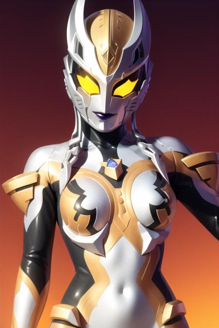 Best quality, masterpiece,
1girl, <lora:Carmeara:0.7>, Carmeara, armor, bodysuit, breasts, colored_sclera, giant, glowing, helmet, mecha, violet lips, (medium breasts:1.1), solo,