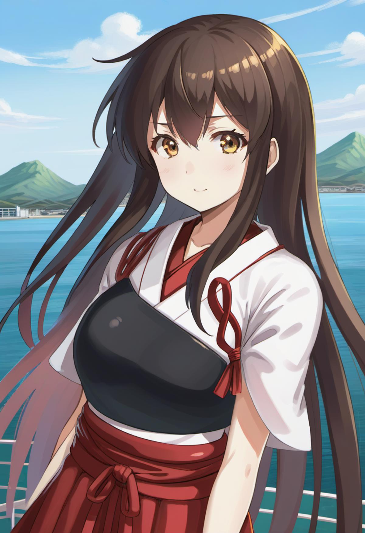 [SDXL] Akagi (Kancolle - Kantai Collection) / 赤城 (艦隊これくしょん) image by darashine