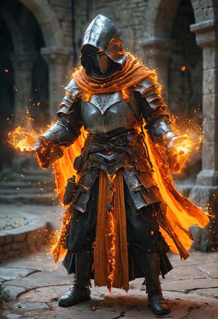 (Normal peasant:1.4), (head bowed in an attack pose:1.1), (change pose each iteration:1.2). (cosmic galaxy effects radiating off the body, hints of red magic coloring:0.5), (medieval setting, silver aura and bright:1.4), dusty, hazy, (black aura, orange aura, dark and damning aura:1.3), (deep blacks, lightly grim:1.1),
<lora:Fantasy_Wizard__Witches_SDXL:0.75>, hkmagic,
<lora:add-detail-xl:1.0>,
<lora:EnvyBetterHiresFixXL01:1.0>,
<lora:extremely_detailed:1.2>, extremely detailed,
<lora:glowneon_xl_v1:0.75> glowneon, glowing,