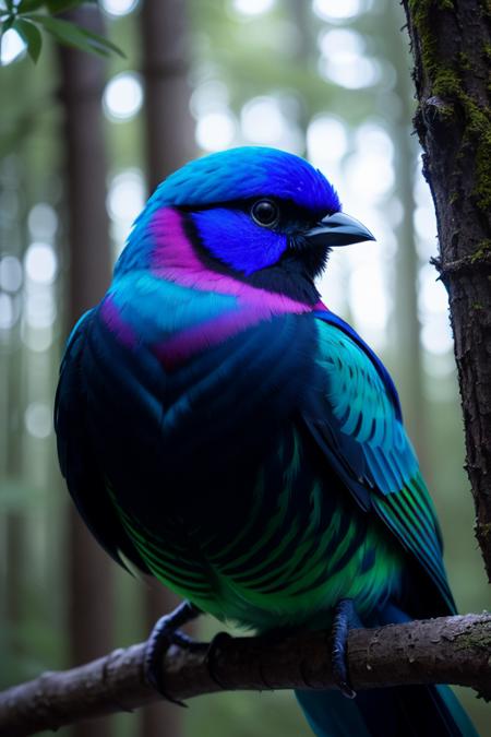 (((colorful bird sitting on a branch, dark mysterious forest, dramatic lighting, dark photo, night))),, best quality, ultra high res, (photorealistic:1.4),, high resolution, detailed, raw photo, sharp re, by lee jeffries nikon d850 film stock photograph 4 kodak portra 400 camera f1.6 lens rich colors hyper realistic lifelike texture dramatic lighting unrealengine trending on artstation cinestill 800,, photorealistic, photo, masterpiece, realistic, realism, photorealism, high contrast, photorealistic digital art trending on Artstation 8k HD high definition detailed realistic, detailed, skin texture, hyper detailed, realistic skin texture, armature