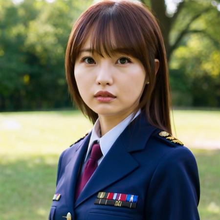 ichikamatsumoto,Hyper-detailed,hyper realistic,1girl, uniform,upper_body <lora:ichikamatsumoto_loha:0.7>