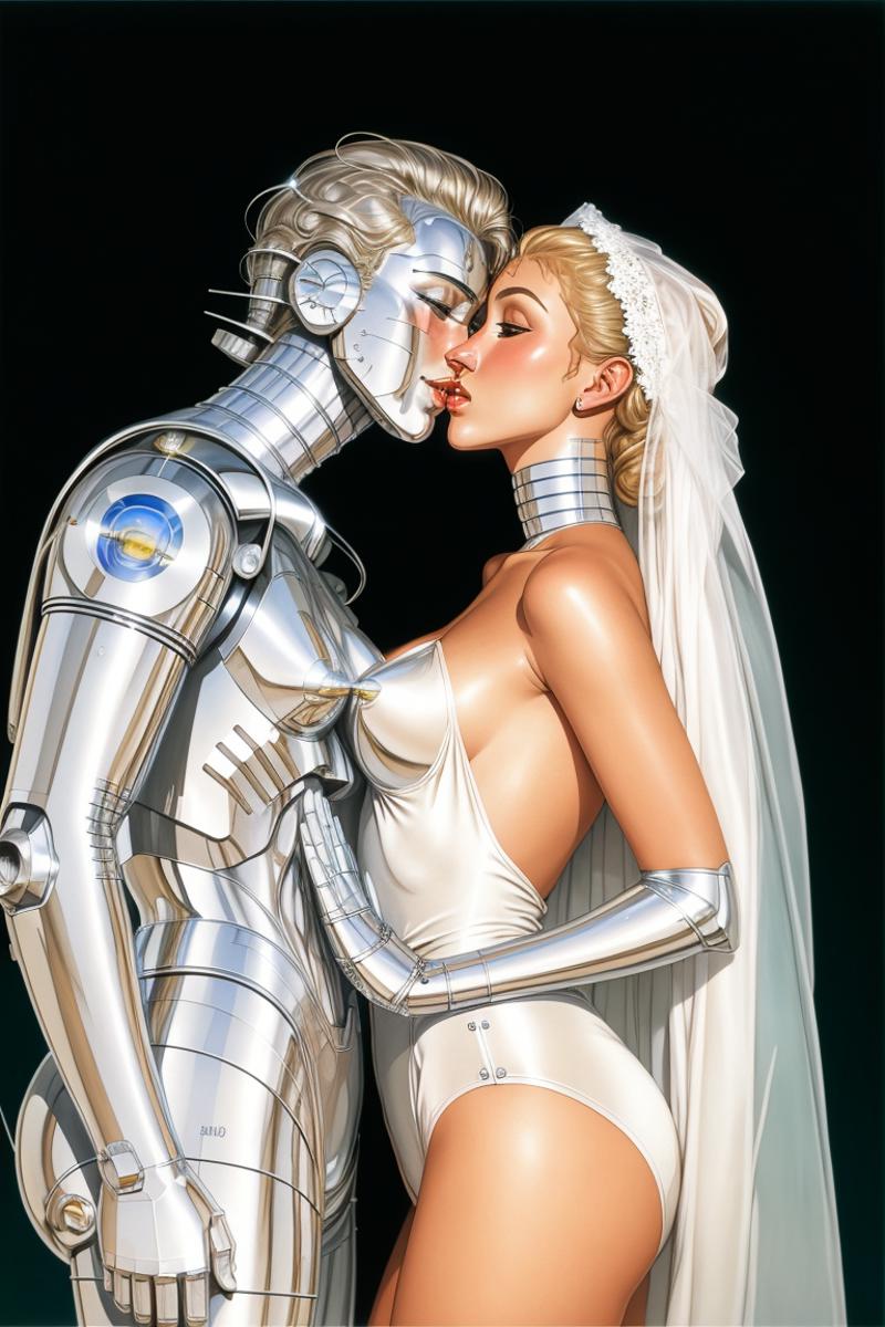 Hajime Sorayama - LoRA Style image by SEVUNX