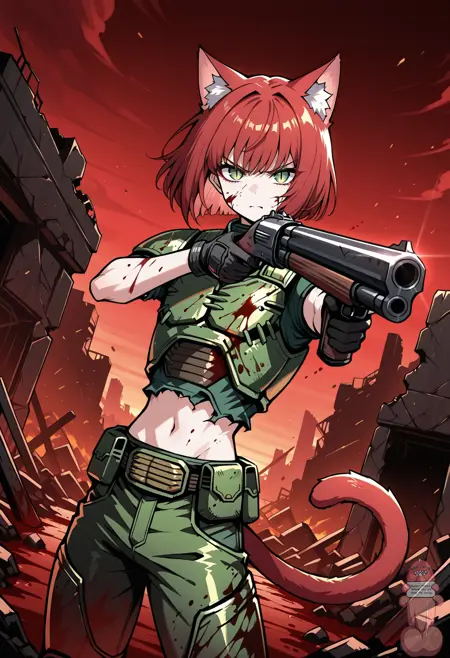 Classic DoomGuy cosplay