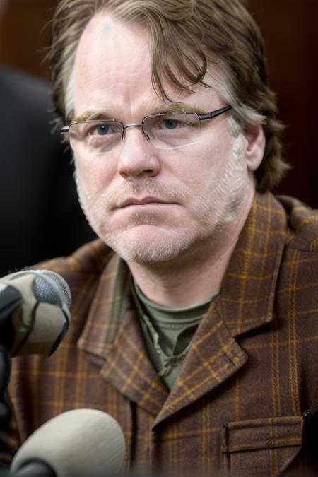 a man <lora:philipSeymourHoffman:1> drunk in the courtroom, standing at the podium, upper body, highly detailed face, glasses, RAW, 8K, UHD, candid, amateur, closeup