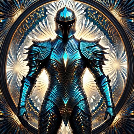 1male, Fractangles, made out of fractangles, Fractangle pattern, inspired by fractal geometry, intricate design, applied on royal knight armor, armor made out of fractangles, stunning geometric art, mathematical elegance, dynamic shapes, transparent surfaces, light reflection, mesmerizing visual, architectural beauty, modern decor, unique window design, creative fractal artwork, sunlight streaming through, interplay of light and shadows, captivating complexity, elegant symmetry, artistic window treatment, contemporary style, beautifully designed