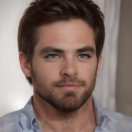 <lora:Chris Pine:1>, face, male