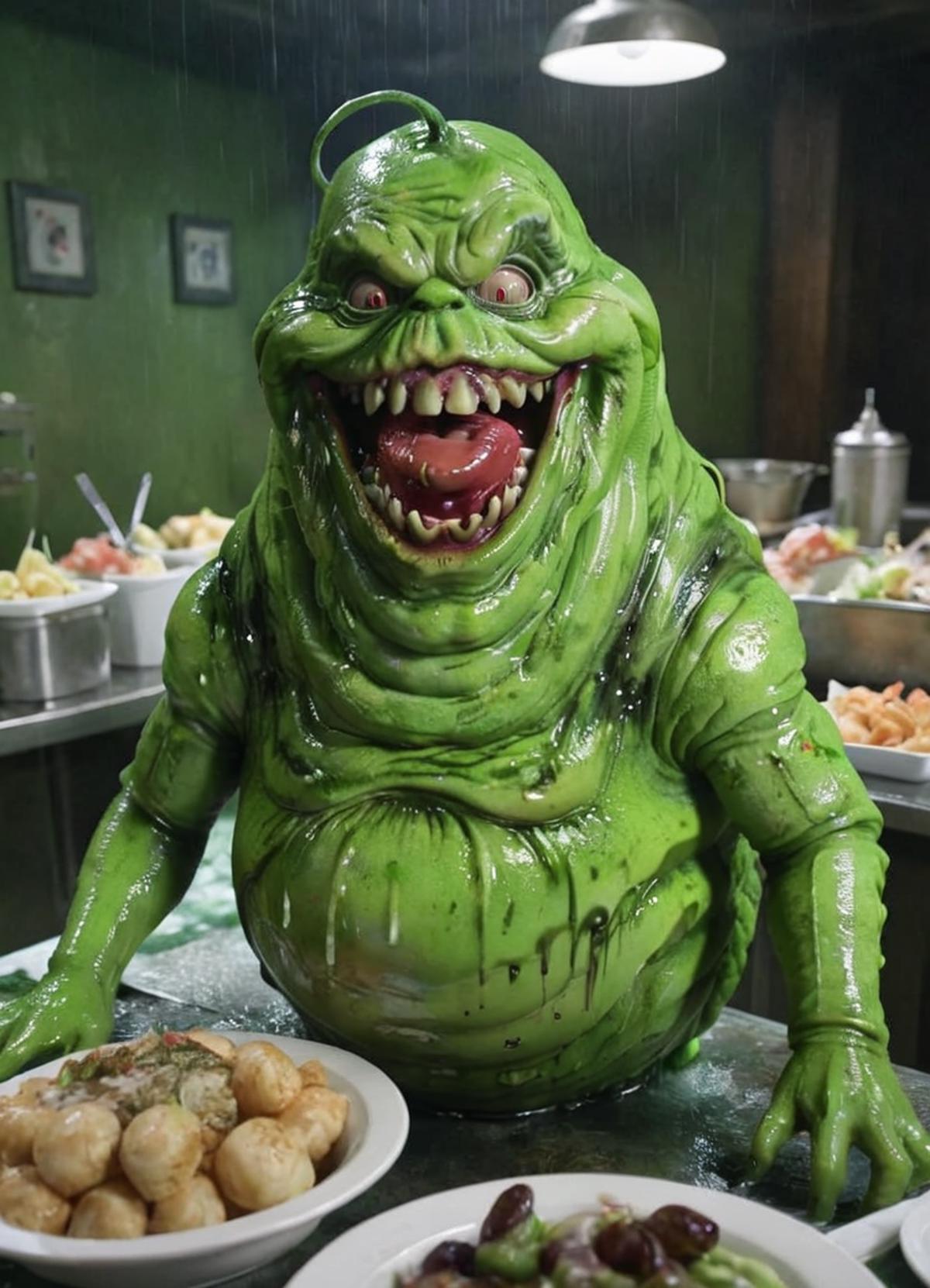 Slimer - Ghostbusters - SDXL image by dbst17