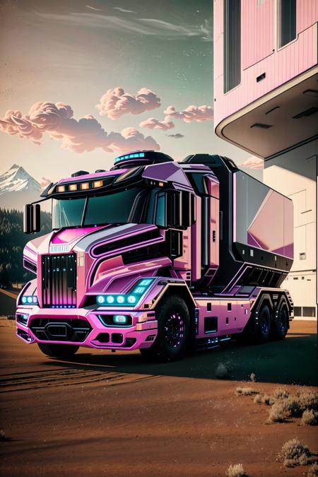 <lora:futruk_v2:1>
masterpiece, highly detailed photorealistic 8k raw photo, best cinematic quality, volumetric lighting and shadows
Sweet Pink futruk, ground vehicle, monochrome, motor vehicle, outdoors, scenery, truck, window, futuristic science fiction
(bathroom background:1.2)