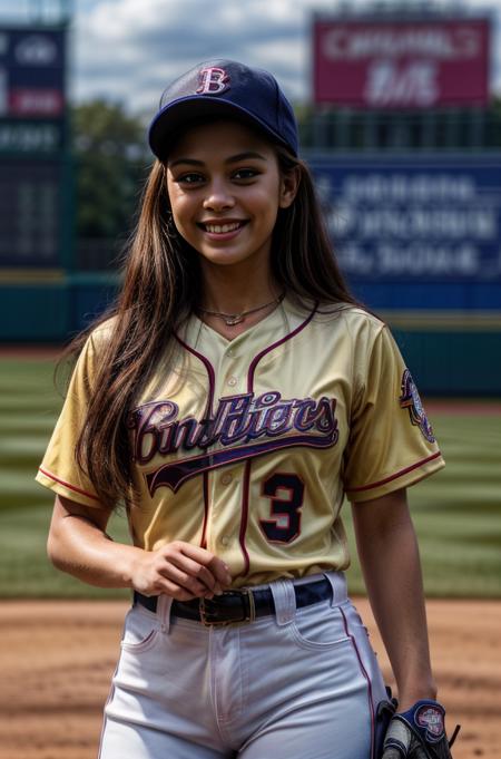 masterpiece, smile, detailed, 1woman
<lora:Baseball Uniform By Stable Yogi:0.8>wearing a baseball uniform in yellow color
<lora:DETAIL_SLIDER_BY_STABLE_YOGI:0.8>
<lora:NOISEOFFSET_BY_STABLE_YOGI:0.4>