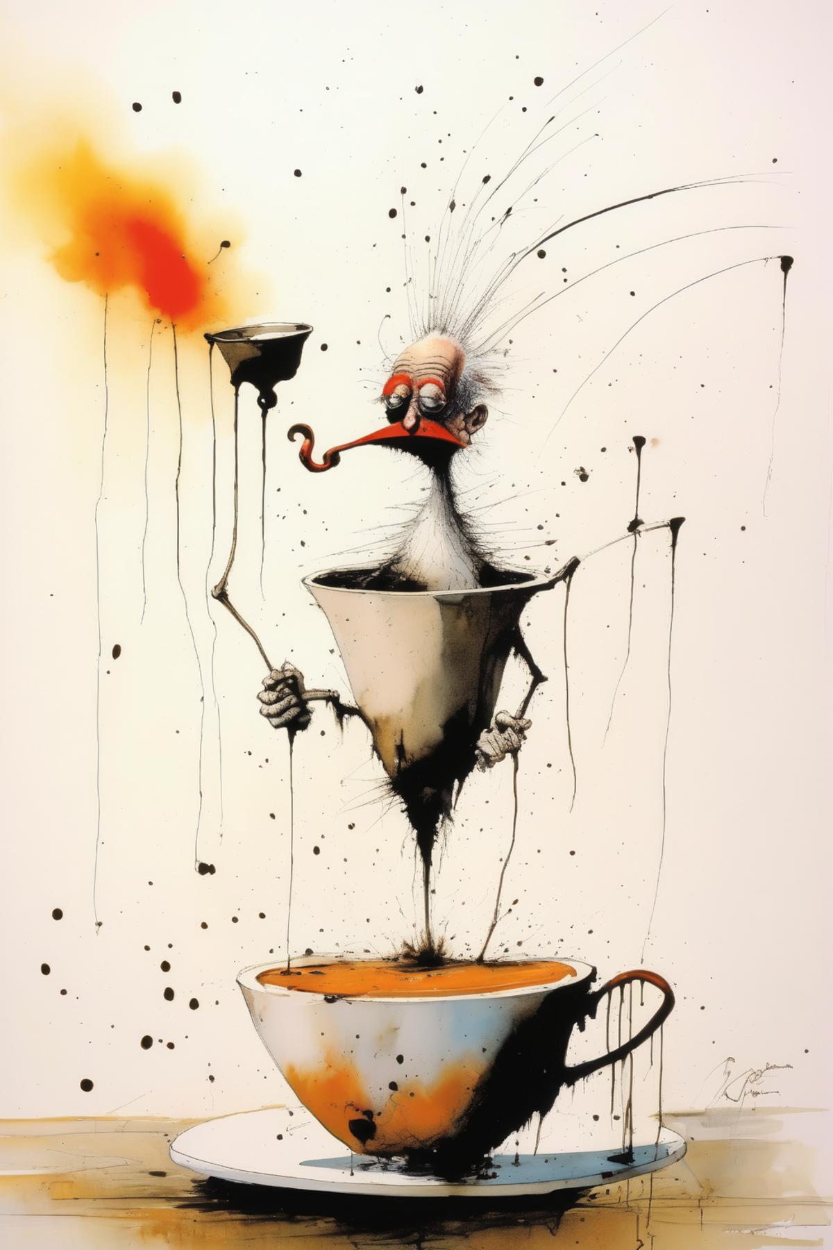 Ralph Steadman Style image by Kappa_Neuro