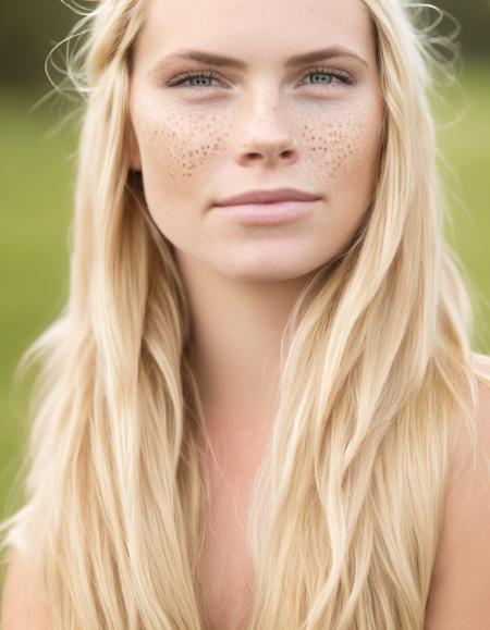 A close-up face Portrait Photograph of blonde braid woman, highly detailed, 8K, high resolution, 35 mm, kkw-ph-1, kkw-skin-det, <lora:kkw-Easy-realism-v1.0a:.7>, kkw-SoftLight, <lora:kkw-LightControl-v1.0a:.8>