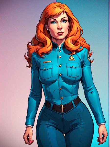 beverlycrusher red hair long hair