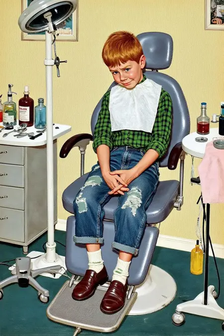 Danish Hygge Nuclear Family illustration Style (Kurt Ard)