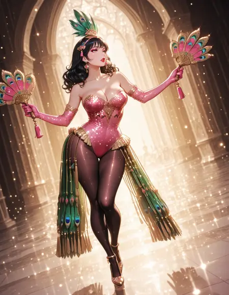 Peacock Burlesque | Cocks on Parade | ILXL